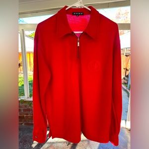 Mondo Red 1/4 zip Sweater Adult Medium
